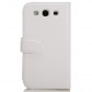 Nuoku Vogue Δερμάτινη Θήκη Flip Galaxy S3 Λευκό